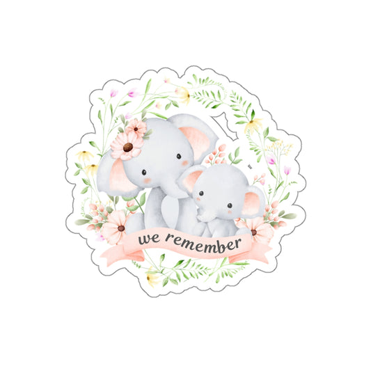 We Remember Elephant | Die-Cut Stickers