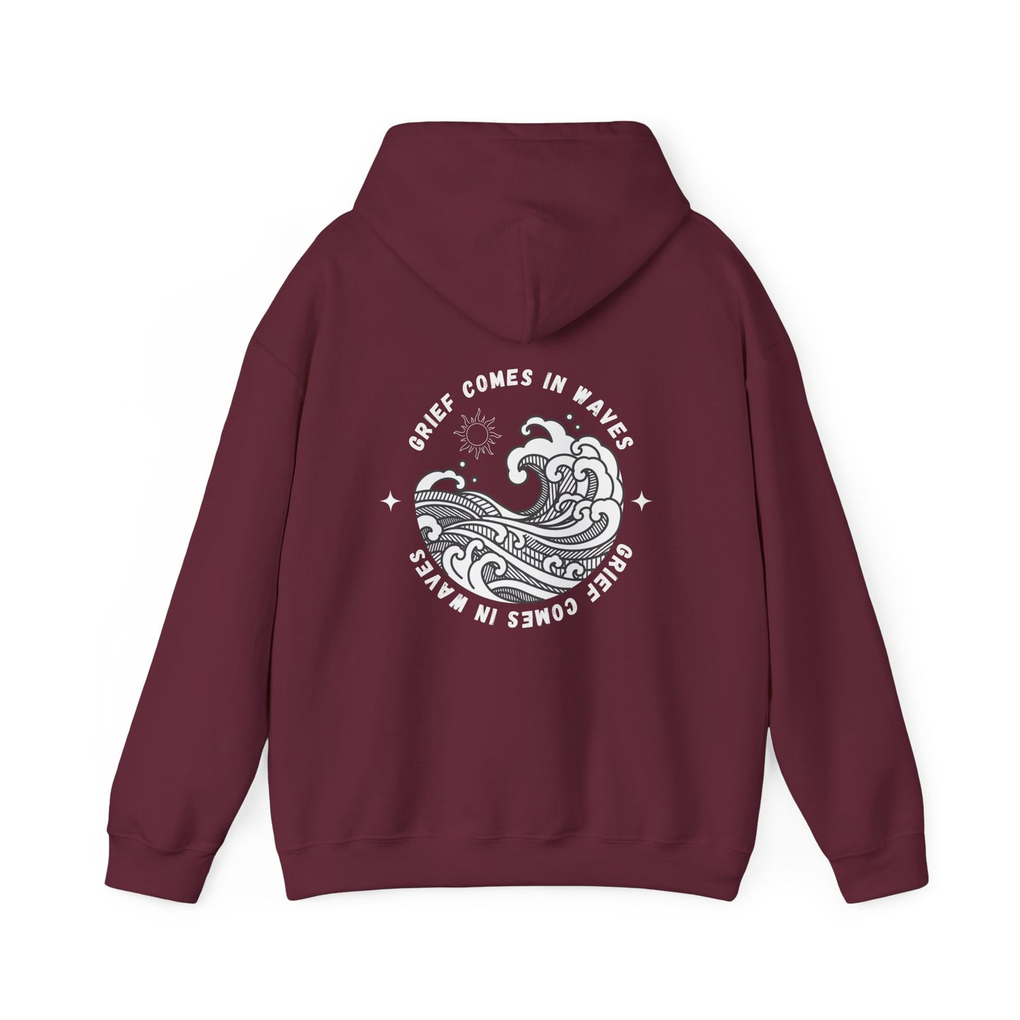 Grief Comes In Waves | Front & Back Hoodie