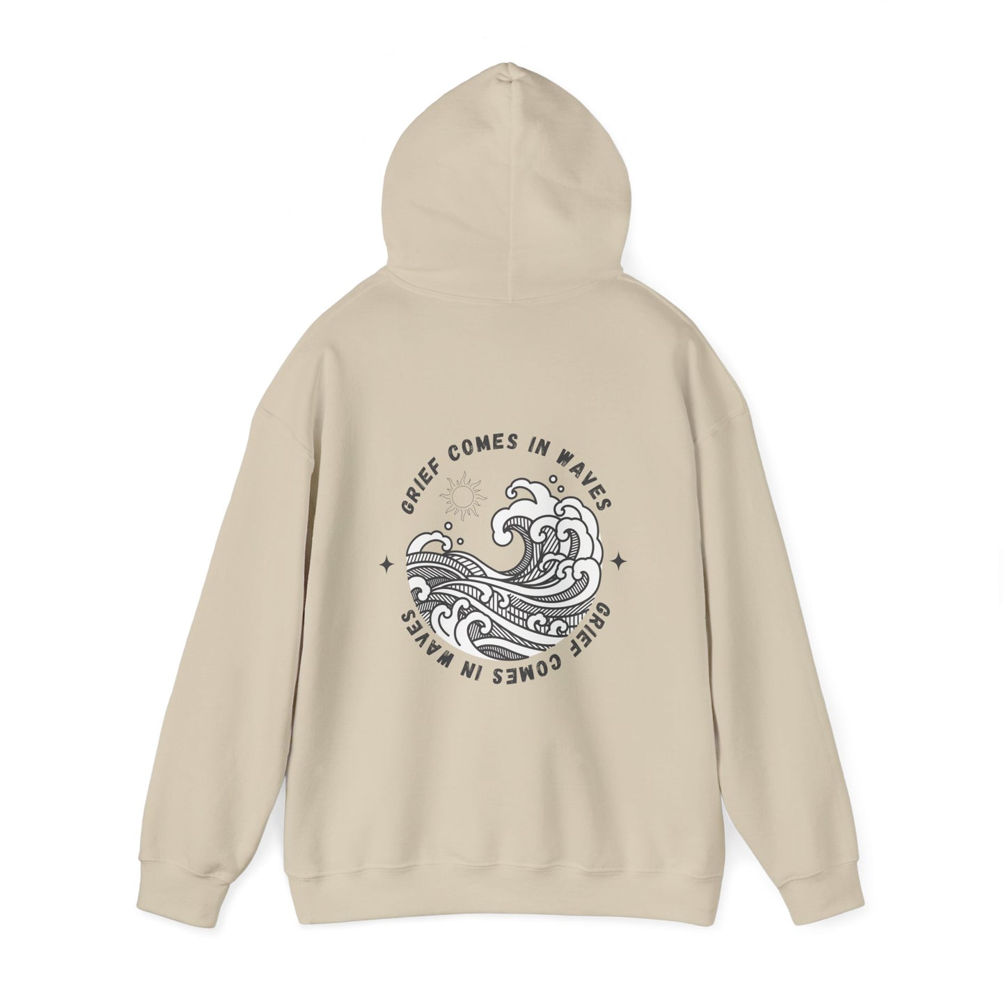 Grief Comes In Waves | Front & Back Hoodie