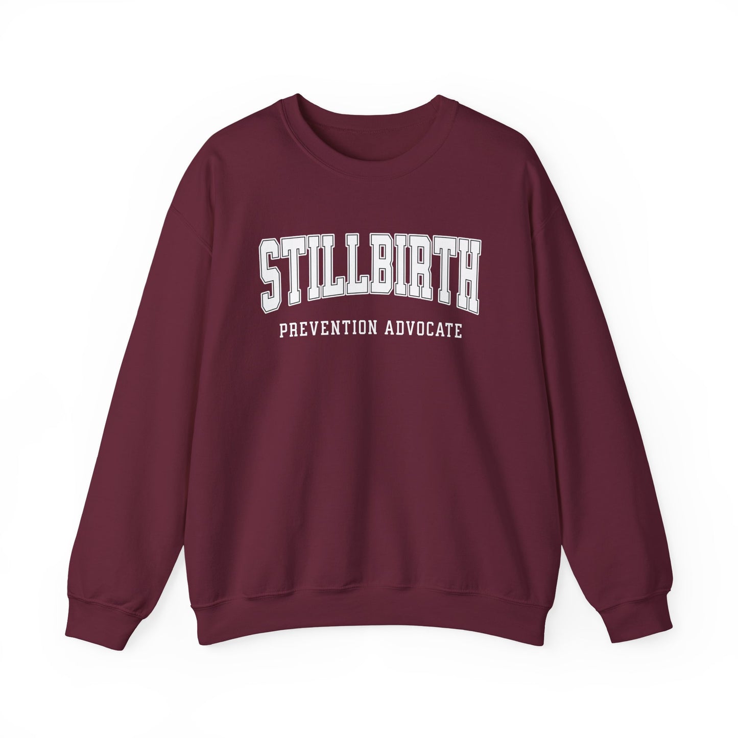 Stillbirth Prevention Advocate Sweatshirt (Custom Text Option On Back) | Crewneck Sweatshirt