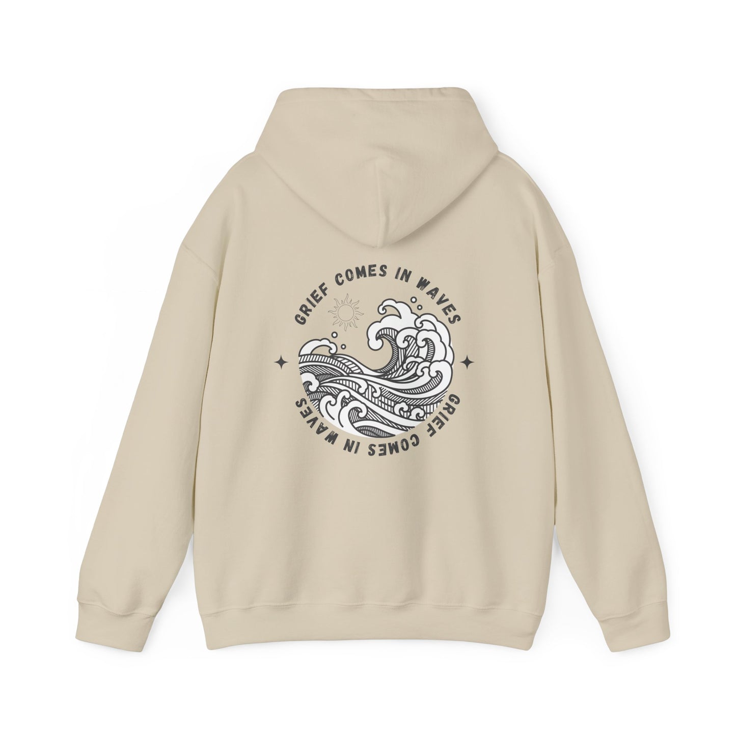 Grief Comes In Waves | Front & Back Hoodie