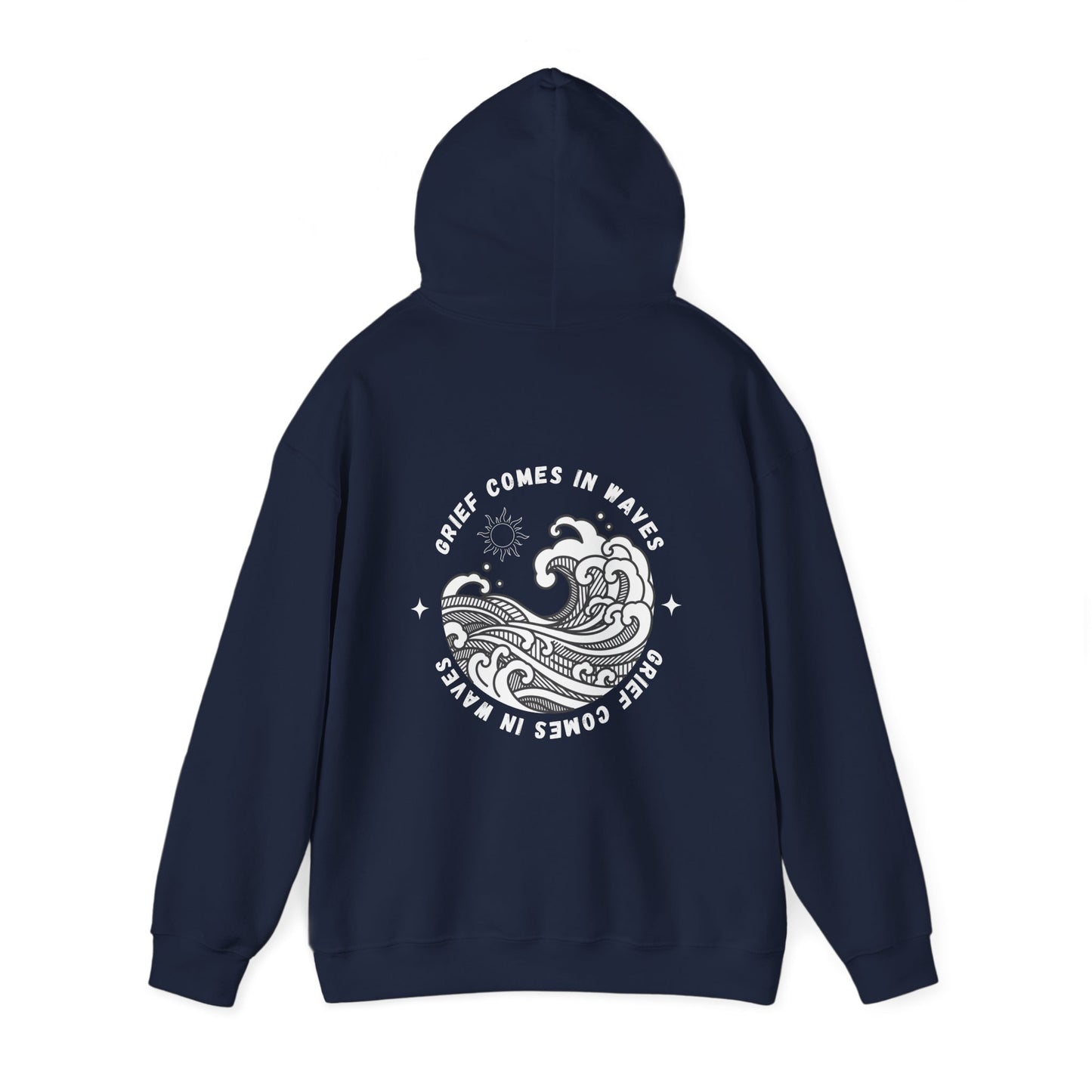 Grief Comes In Waves | Front & Back Hoodie