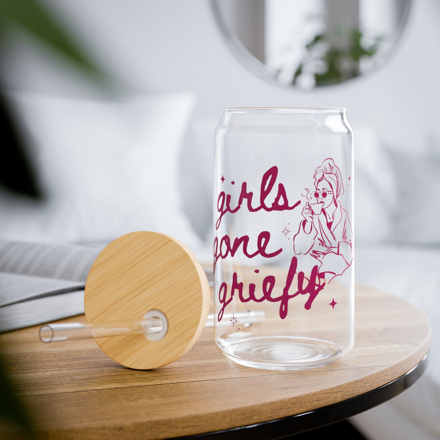 Girls Gone Griefy | Sipper Glass, 16oz
