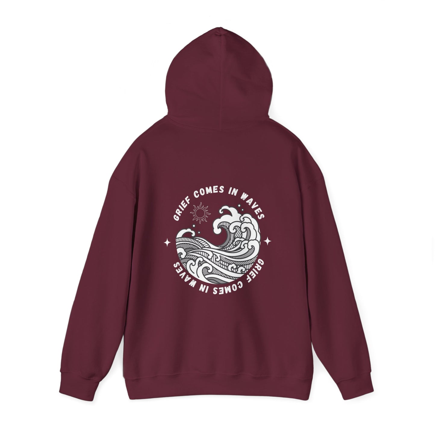 Grief Comes In Waves | Front & Back Hoodie
