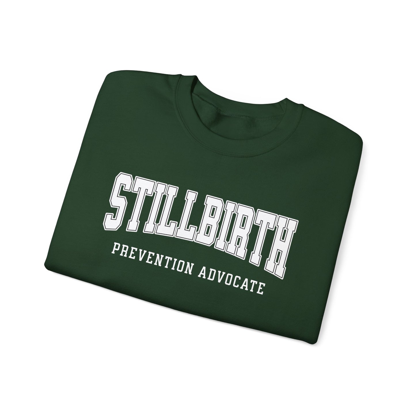 Stillbirth Prevention Advocate Sweatshirt (Custom Text Option On Back) | Crewneck Sweatshirt