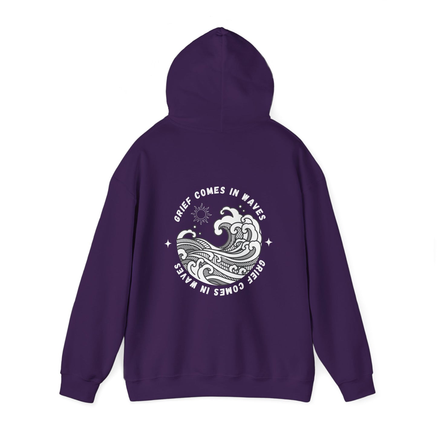 Grief Comes In Waves | Front & Back Hoodie