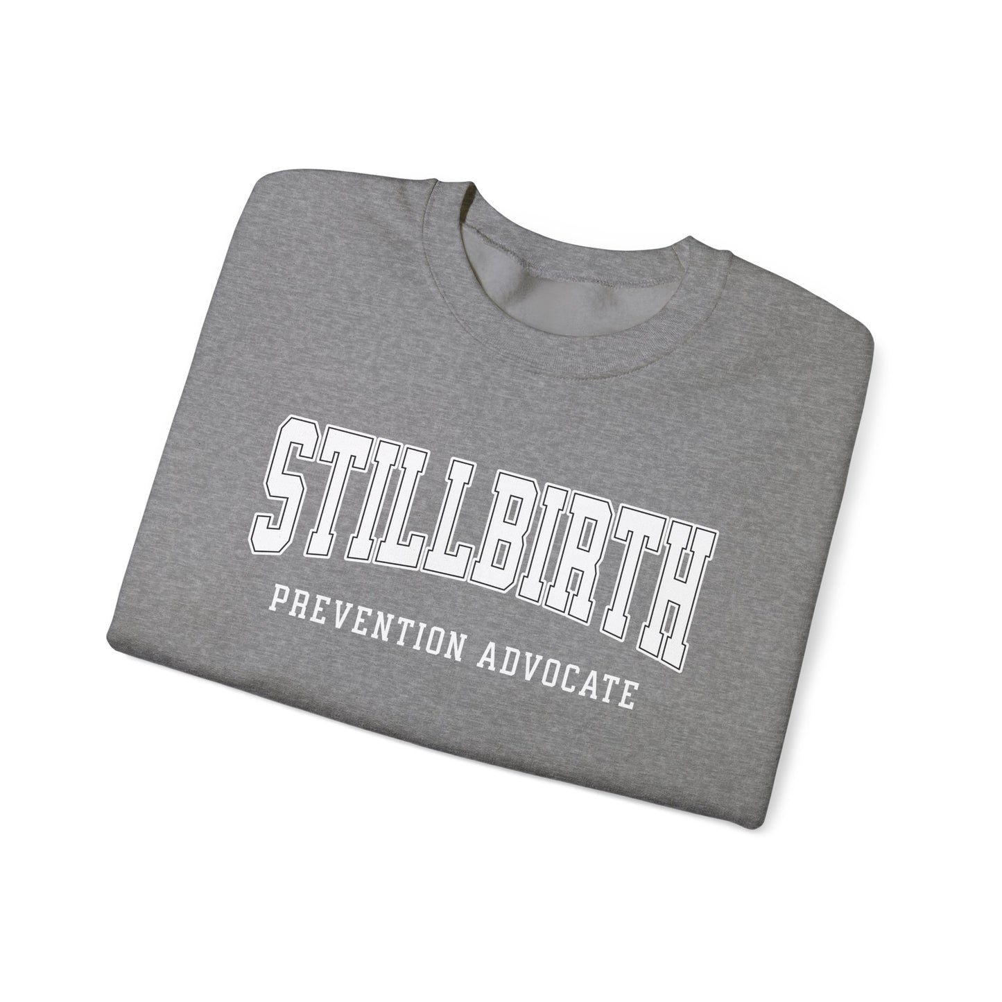 Stillbirth Prevention Advocate Sweatshirt (Custom Text Option On Back) | Crewneck Sweatshirt
