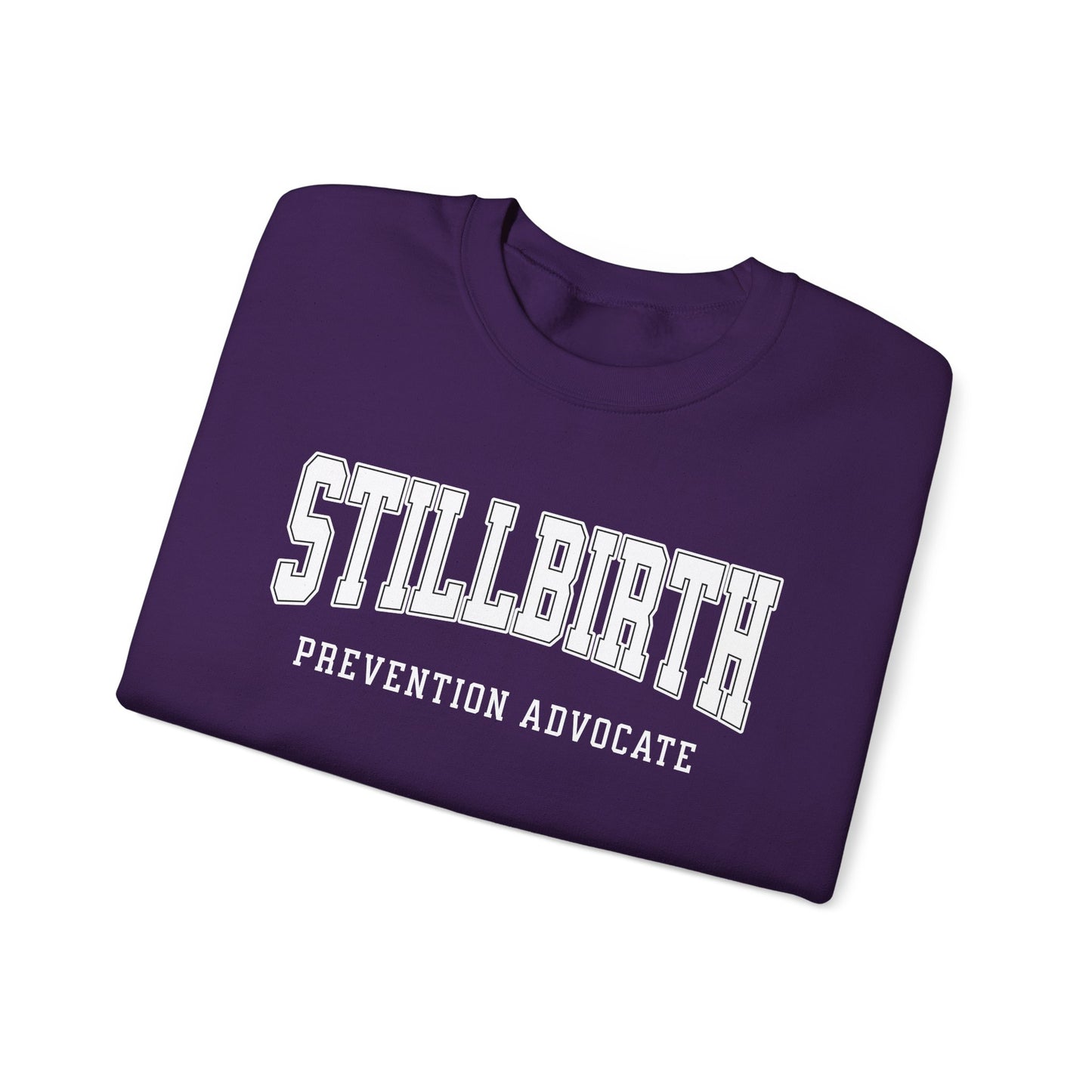 Stillbirth Prevention Advocate Sweatshirt (Custom Text Option On Back) | Crewneck Sweatshirt