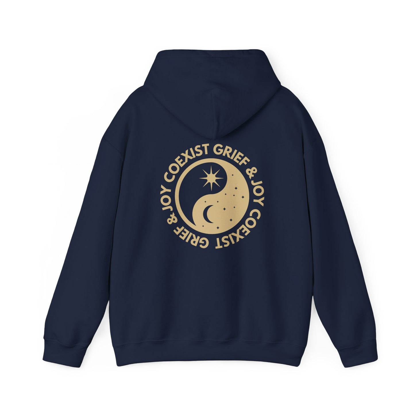Grief & Joy Coexist | Front & Back Hoodie