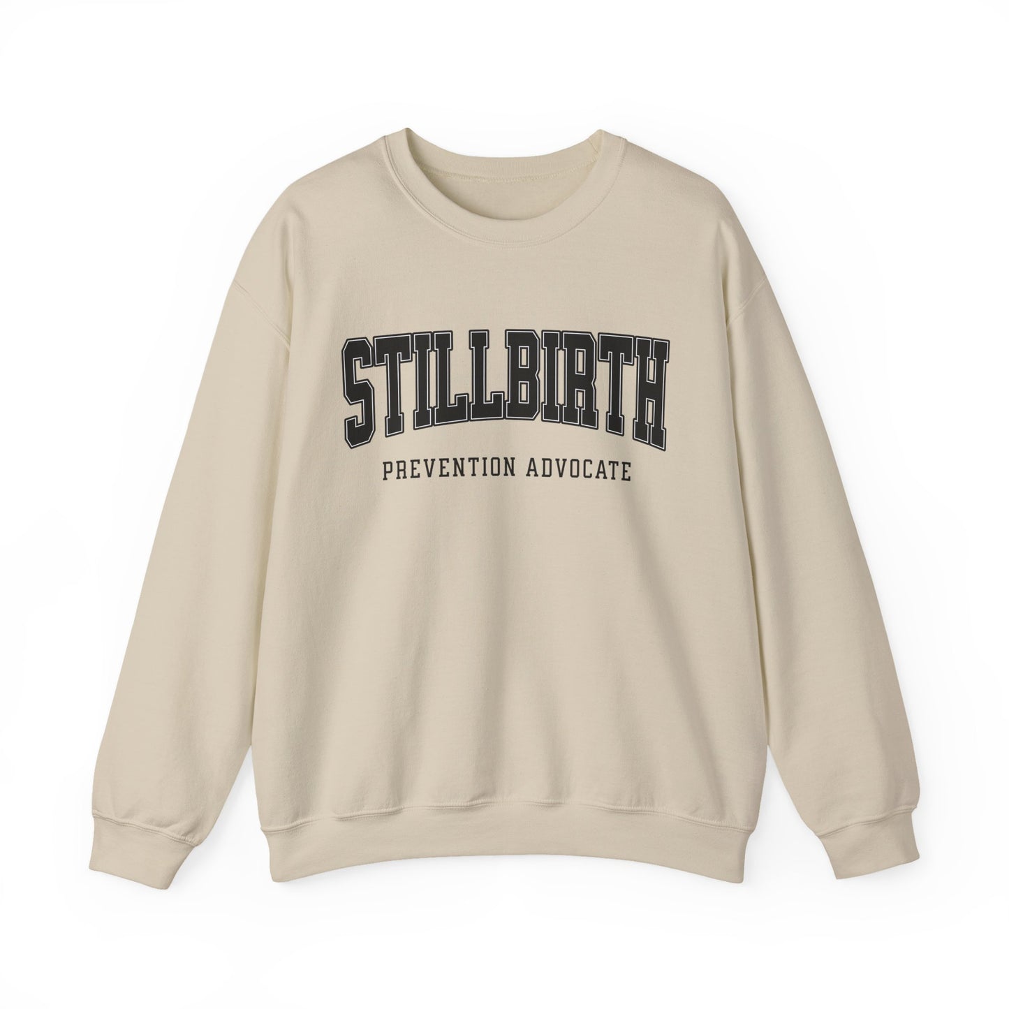 Stillbirth Prevention Advocate Sweatshirt (Custom Text Option On Back) | Crewneck Sweatshirt