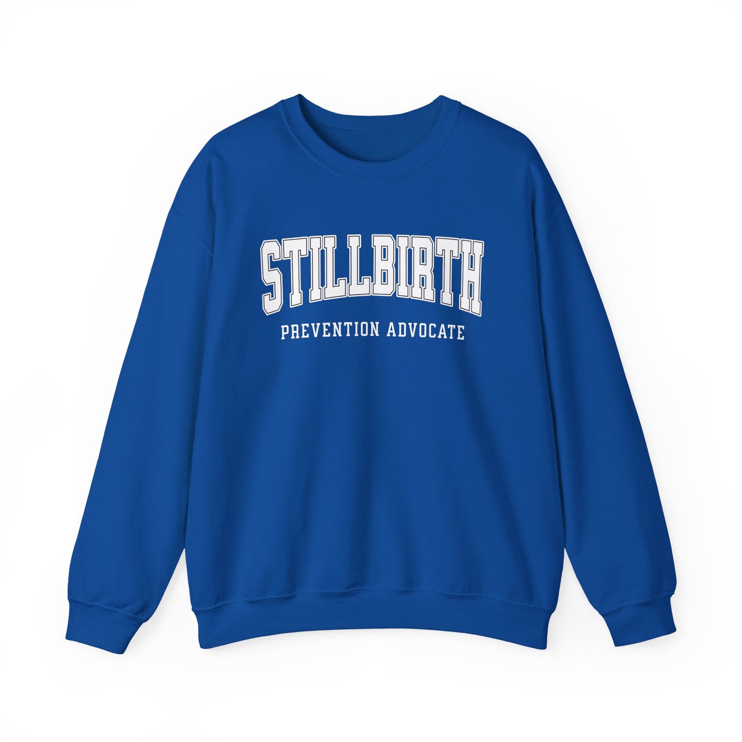 Stillbirth Prevention Advocate Sweatshirt (Custom Text Option On Back) | Crewneck Sweatshirt