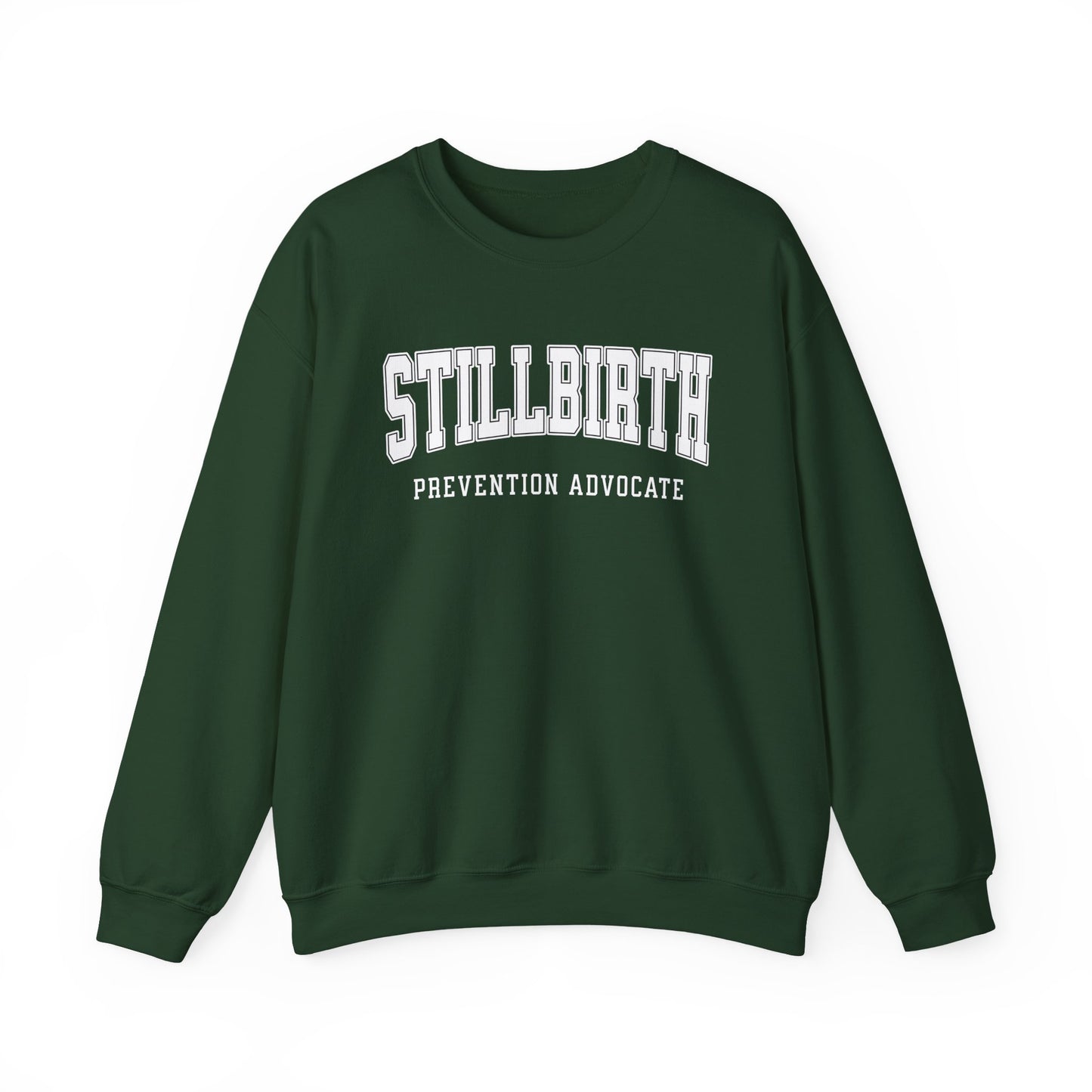 Stillbirth Prevention Advocate Sweatshirt (Custom Text Option On Back) | Crewneck Sweatshirt