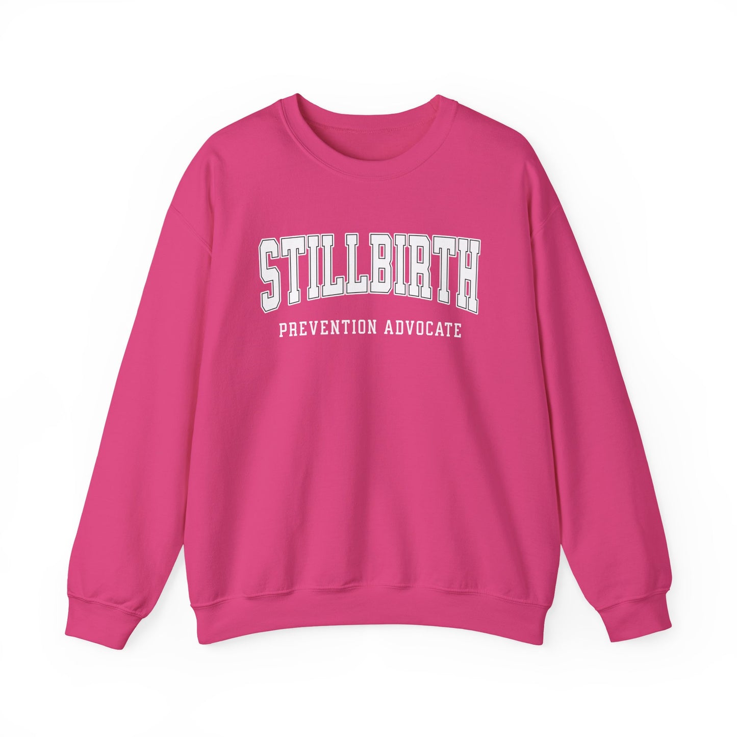 Stillbirth Prevention Advocate Sweatshirt (Custom Text Option On Back) | Crewneck Sweatshirt