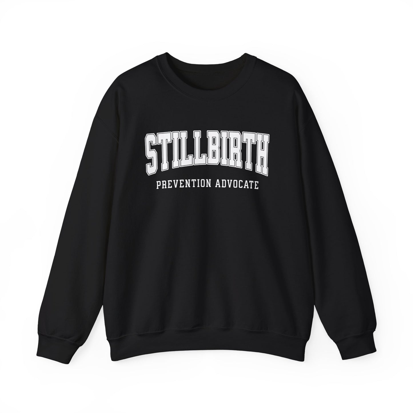 Stillbirth Prevention Advocate Sweatshirt (Custom Text Option On Back) | Crewneck Sweatshirt