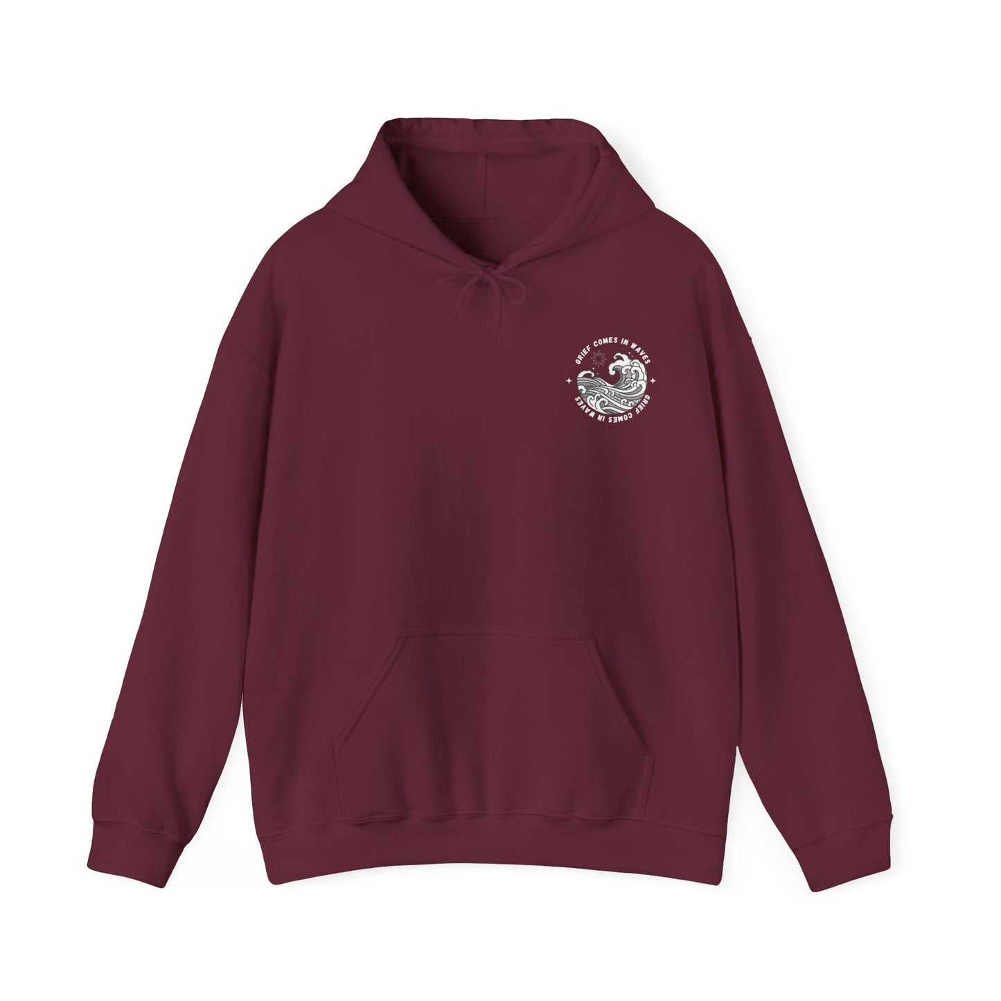 Grief Comes In Waves | Front & Back Hoodie