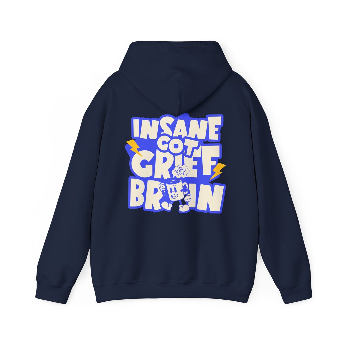 Grief Brain (Blue Text) | Hoodie