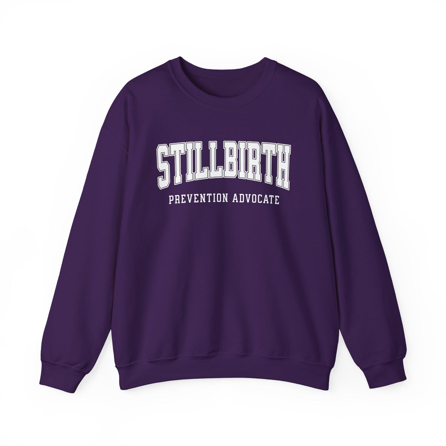 Stillbirth Prevention Advocate Sweatshirt (Custom Text Option On Back) | Crewneck Sweatshirt
