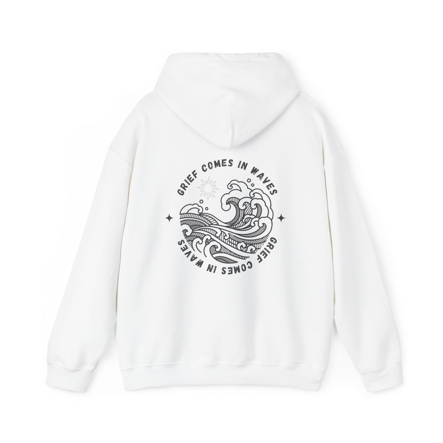 Grief Comes In Waves | Front & Back Hoodie