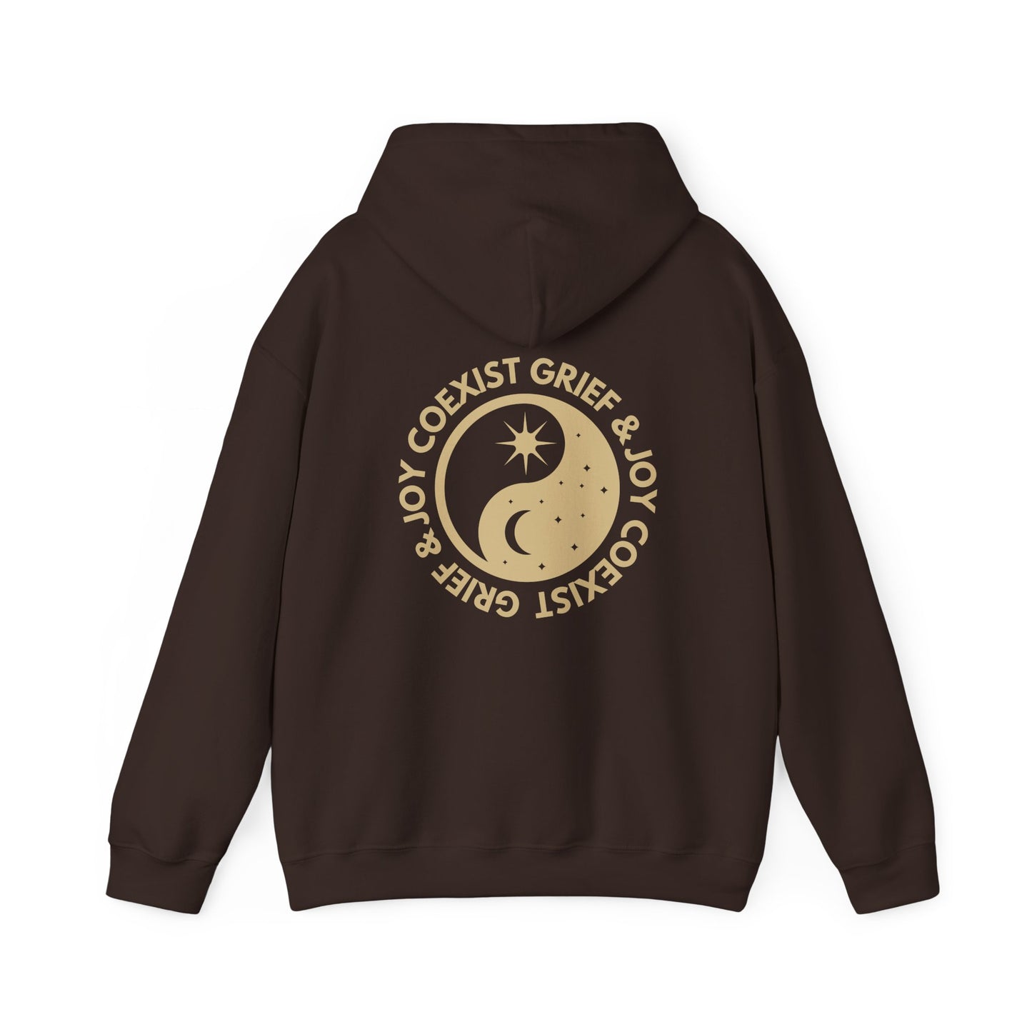 Grief & Joy Coexist | Front & Back Hoodie