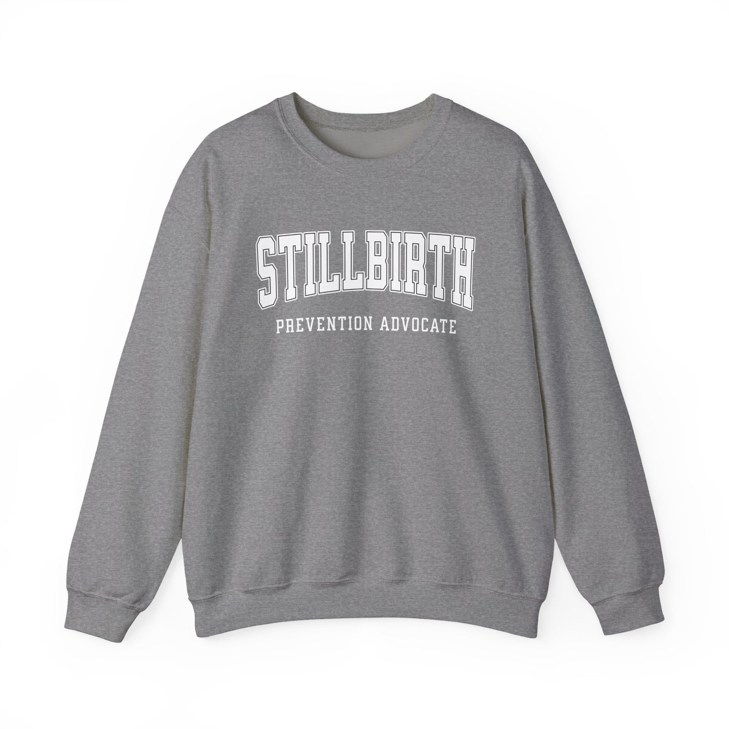Stillbirth Prevention Advocate Sweatshirt (Custom Text Option On Back) | Crewneck Sweatshirt