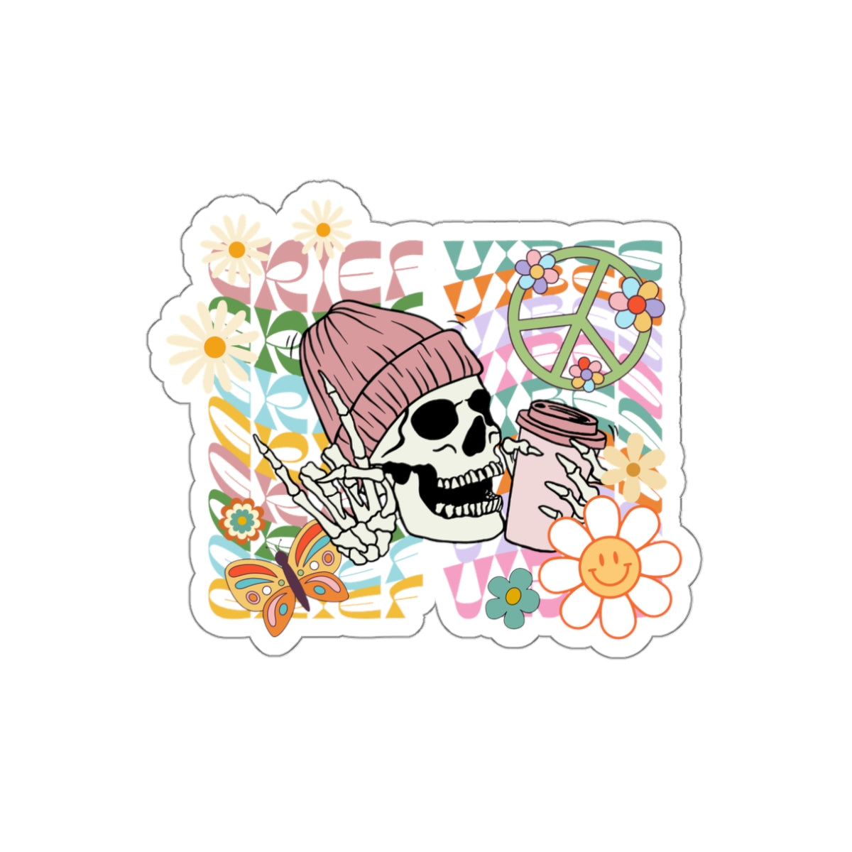 Grief Vibes | Die-Cut Stickers