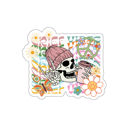 Grief Vibes | Die-Cut Stickers