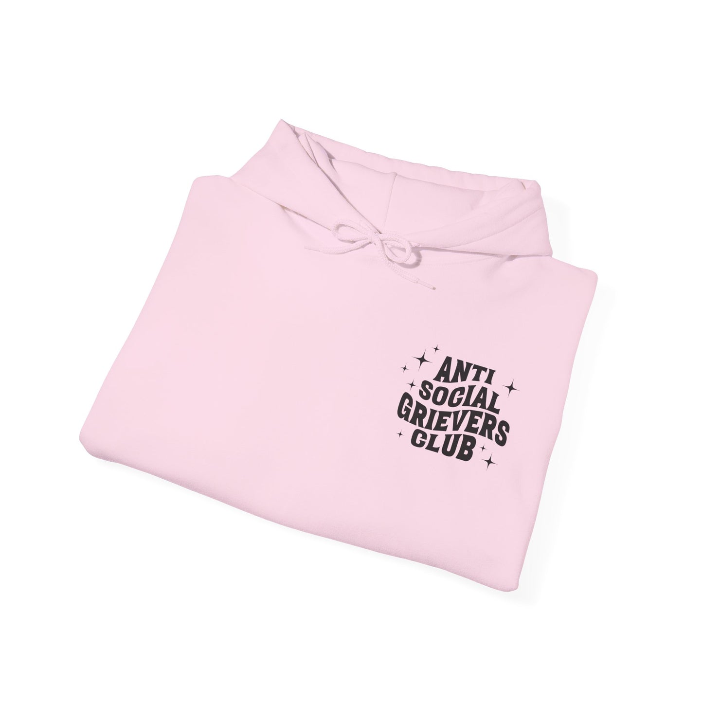 Anti Social Grievers Club | Font & Back Hoodie