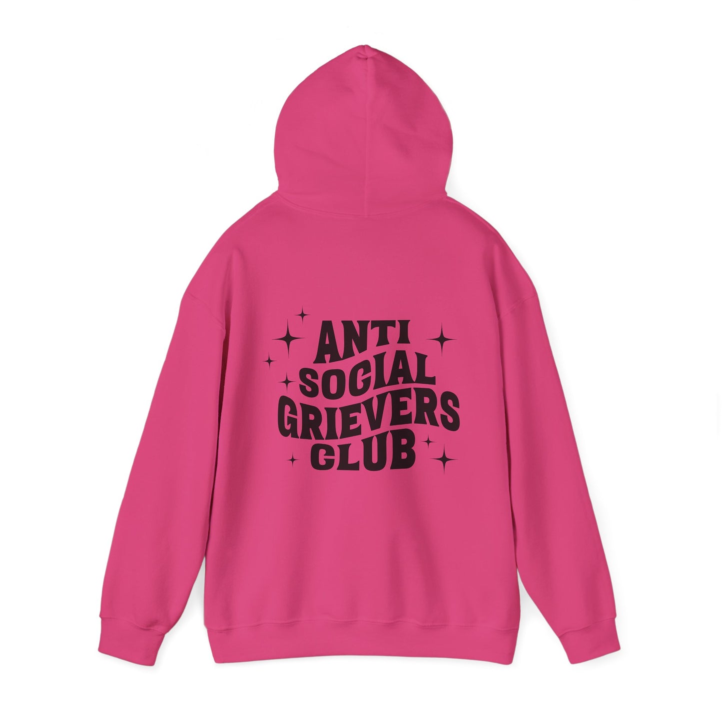 Anti Social Grievers Club | Font & Back Hoodie