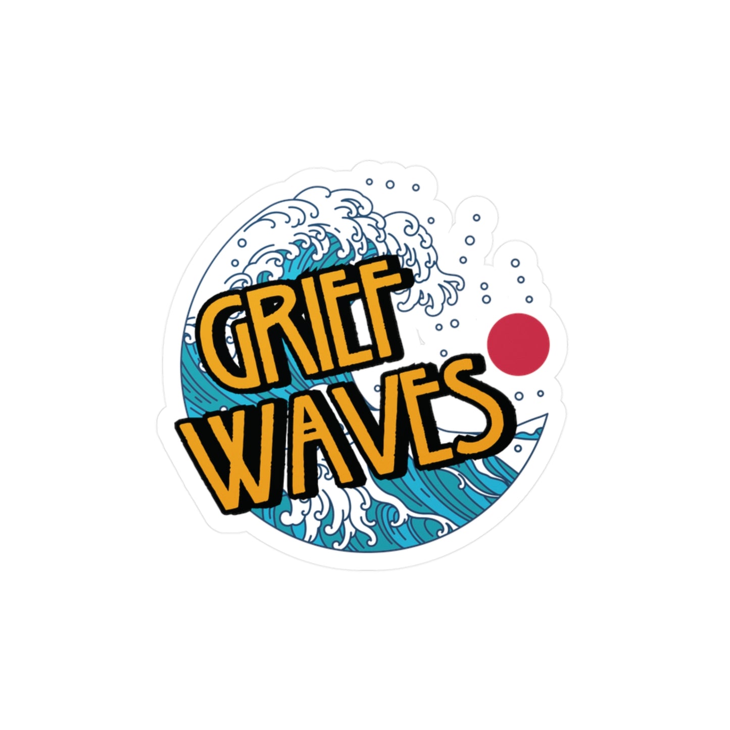 Grief Waves | Vinyl Sticker