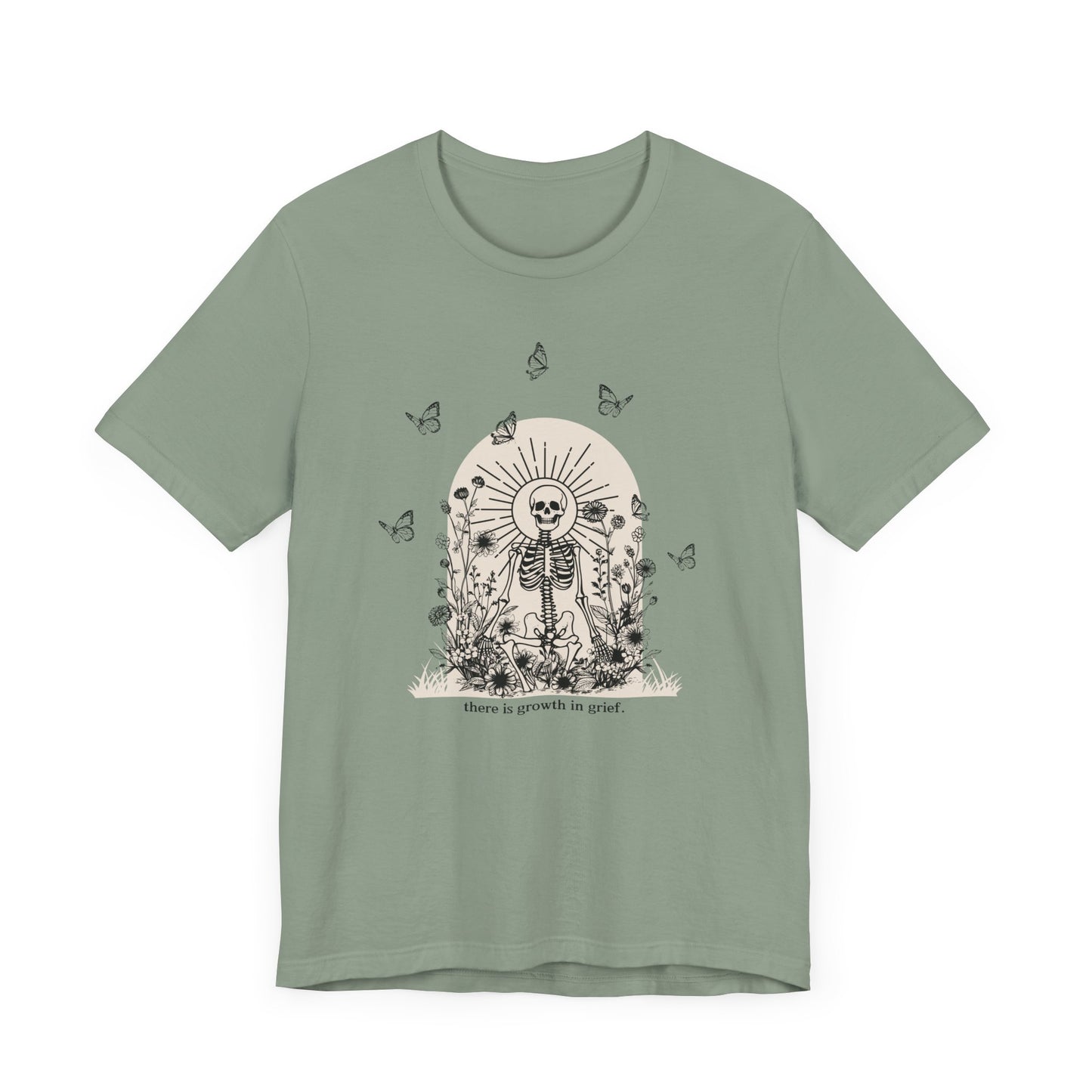 There Is Growth In Grief (Skeleton) | T Shirt