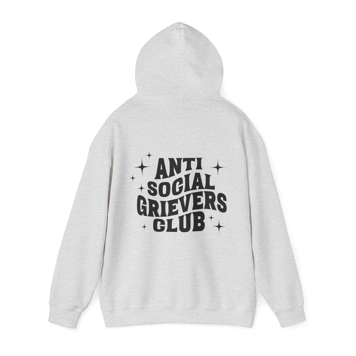 Anti Social Grievers Club | Font & Back Hoodie