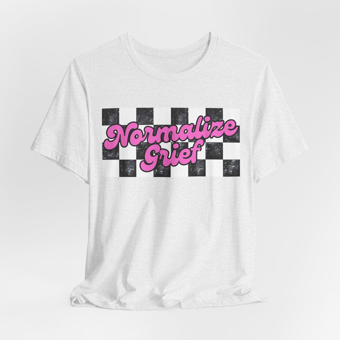 Normalize Grief | Checker T Shirt