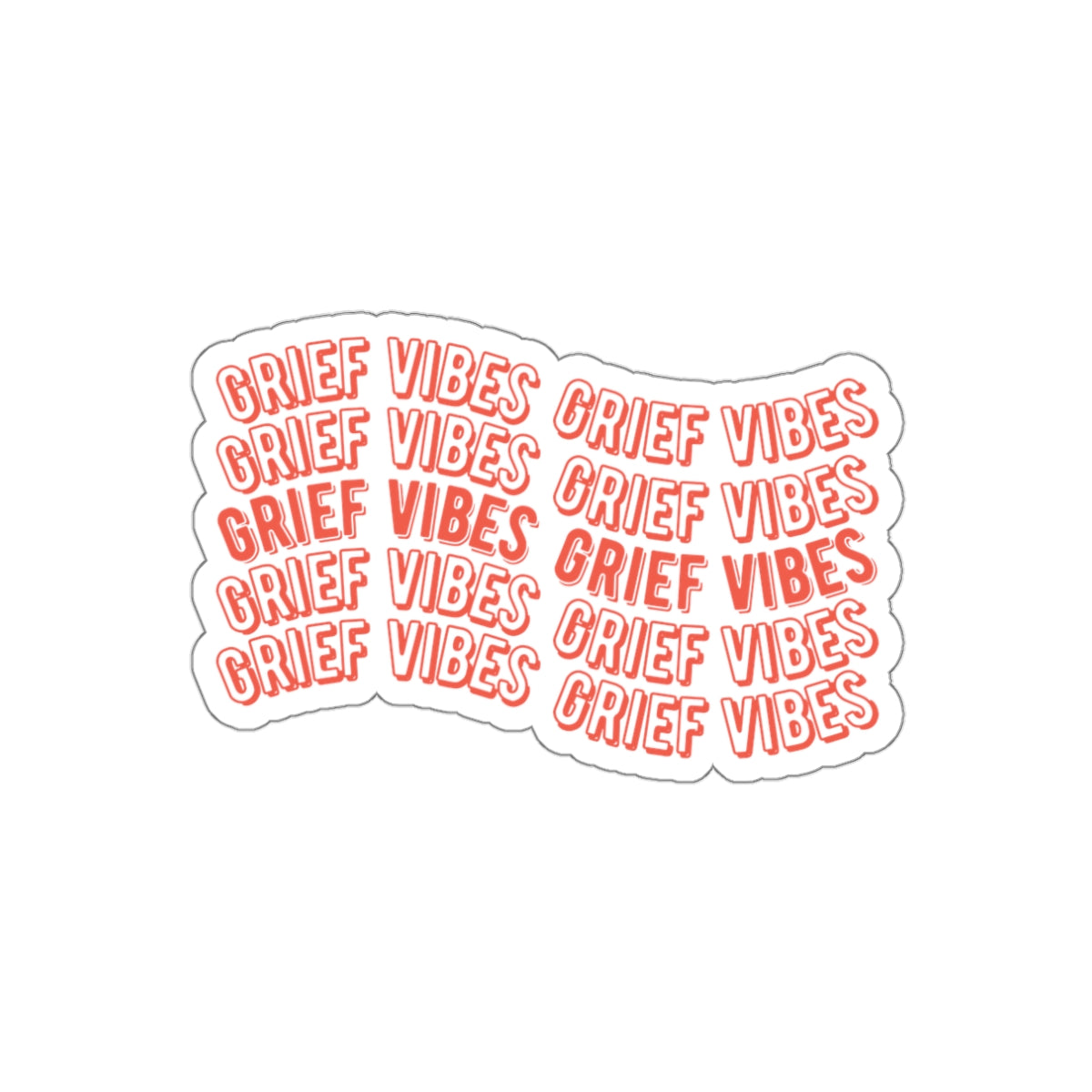 Grief Waves | Die-Cut Stickers