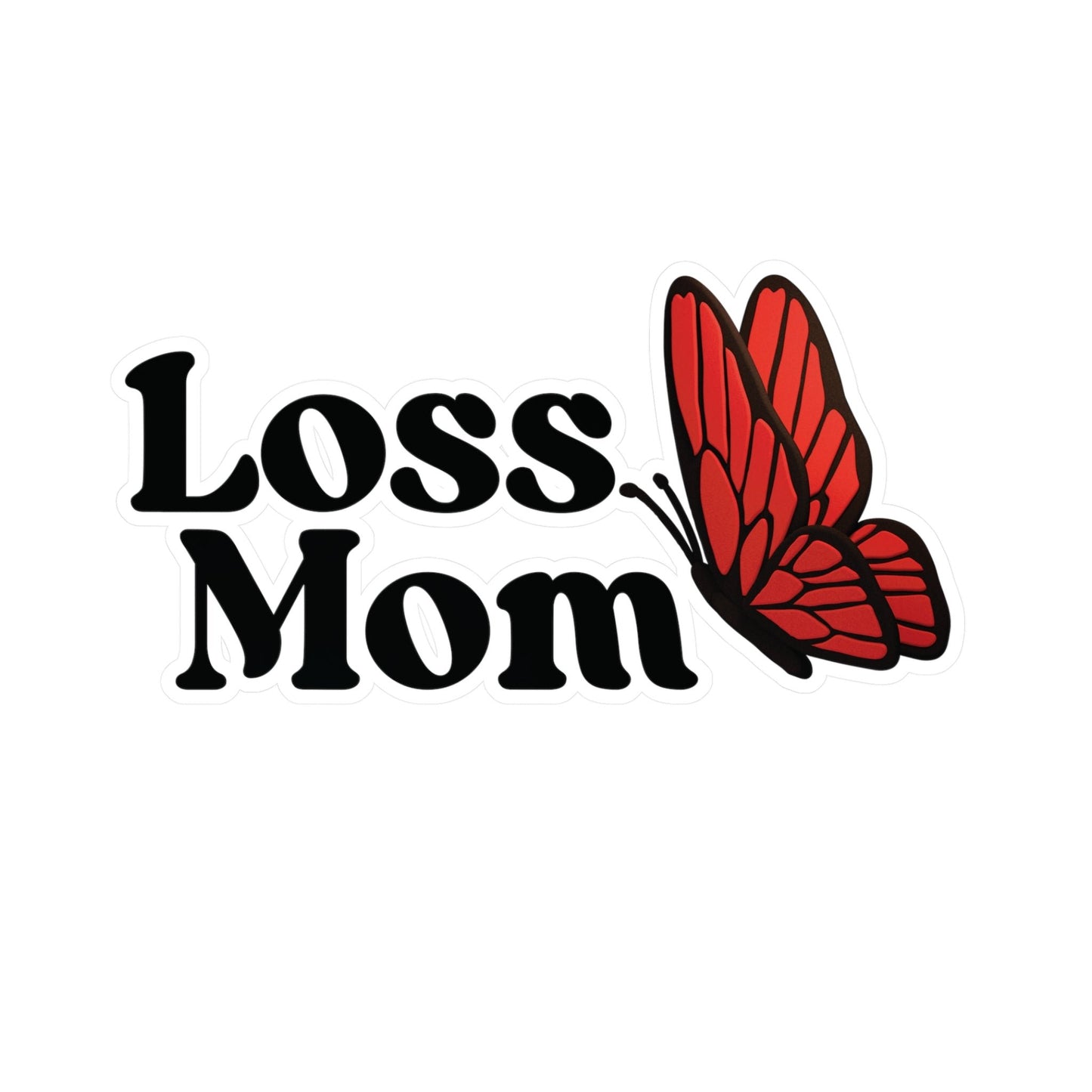 Loss Mom Butterfly | Vinyl Sticker