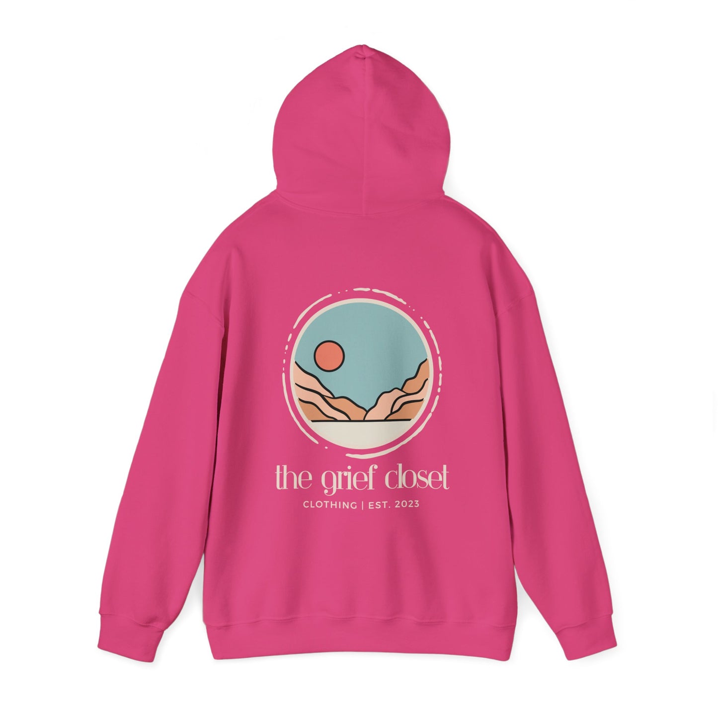 The Grief Closet Logo Front and Back | Light Text Hoodie