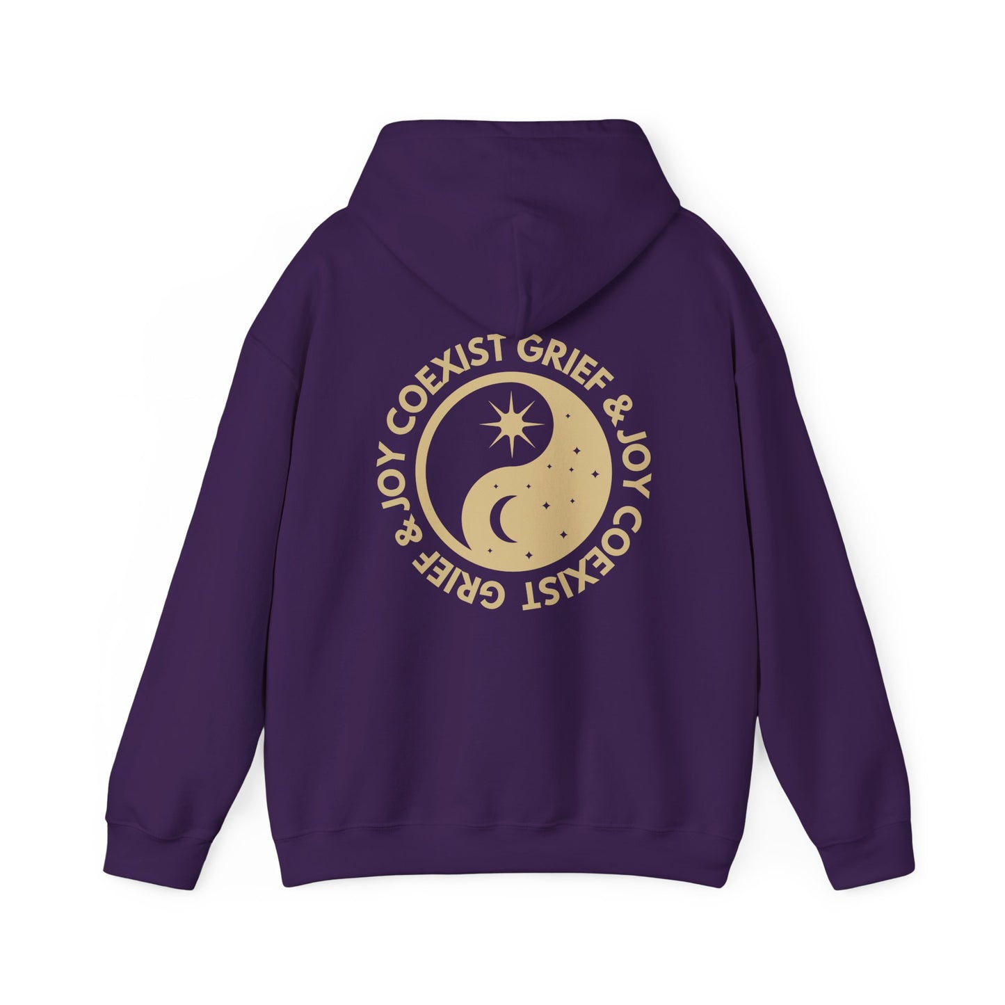 Grief & Joy Coexist | Front & Back Hoodie
