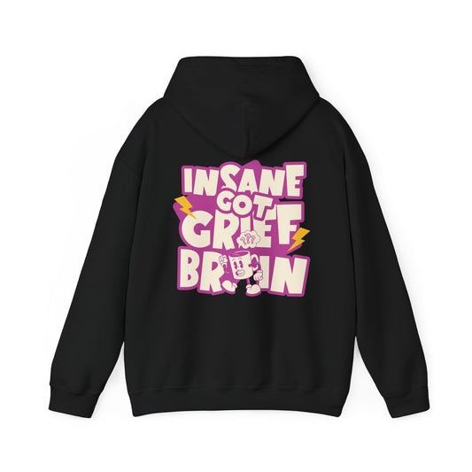 Grief Brain (Pink Text) |  Hoodie