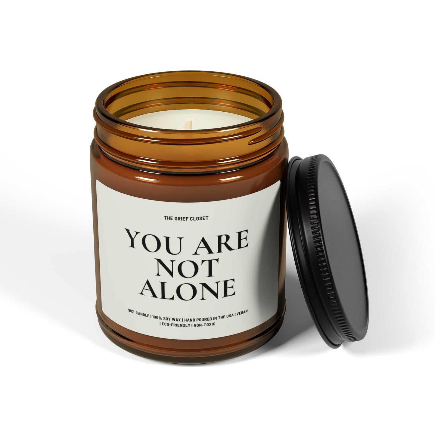 Scented Soy Candle (Multi-Size, Amber Jar)