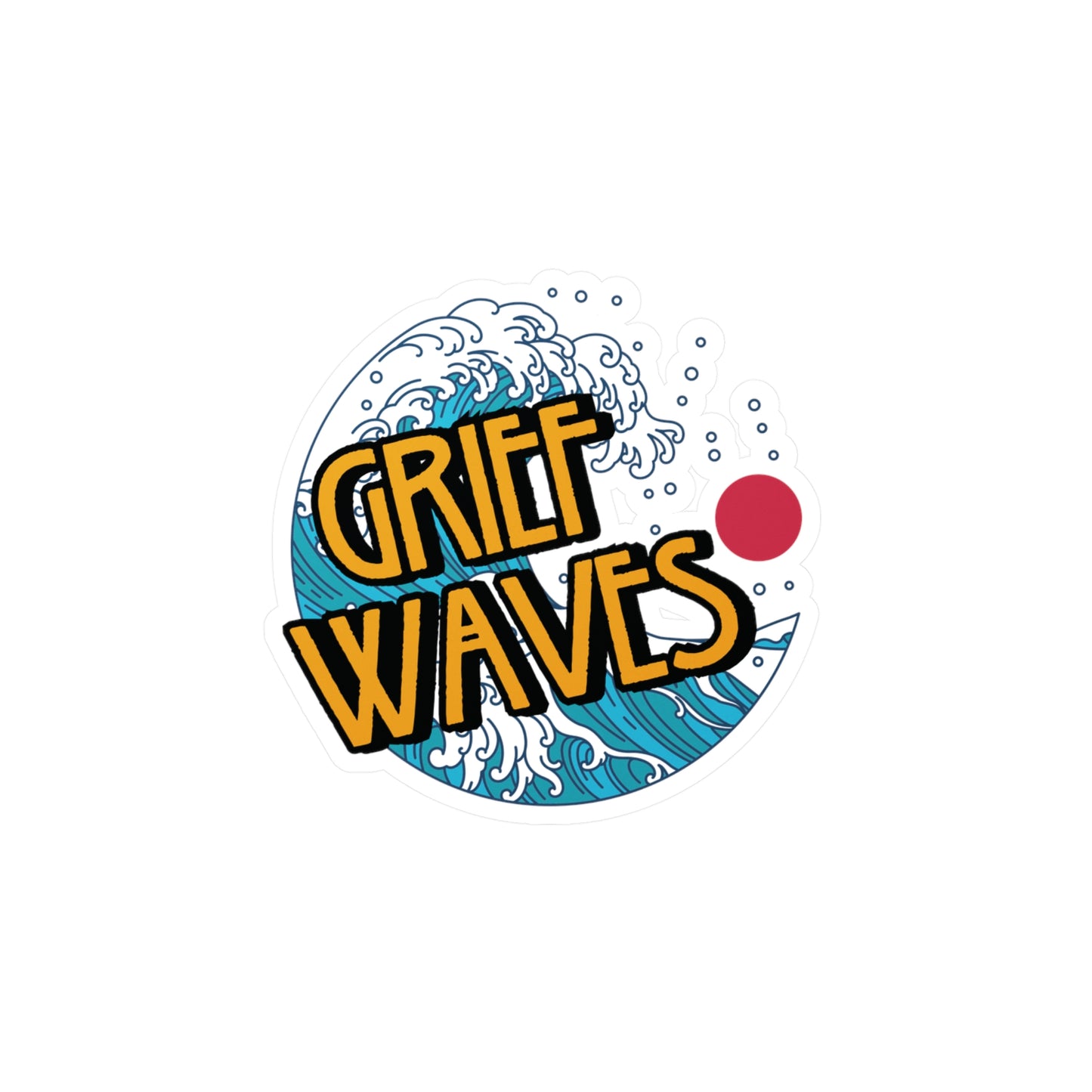 Grief Waves | Vinyl Sticker