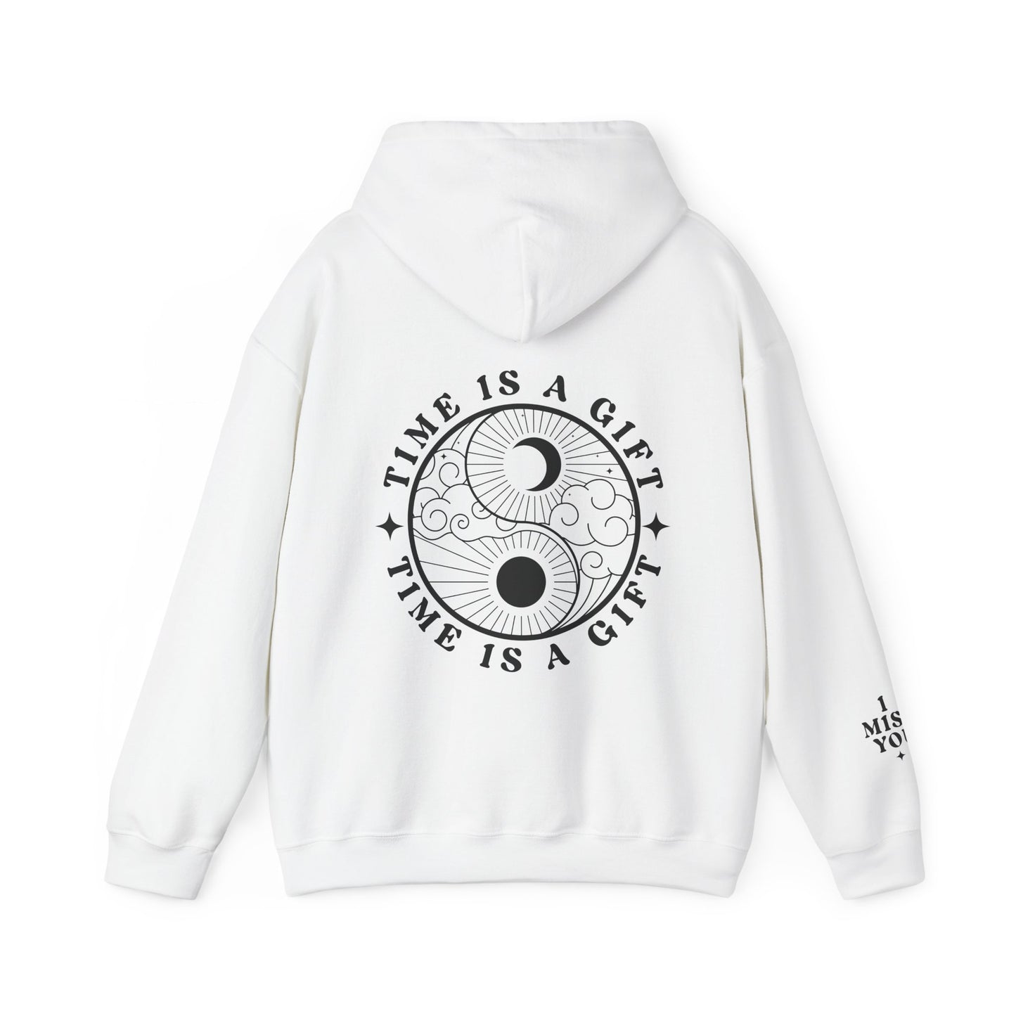 Time Is A Gift | Front & Back & Sleeve Hoodie