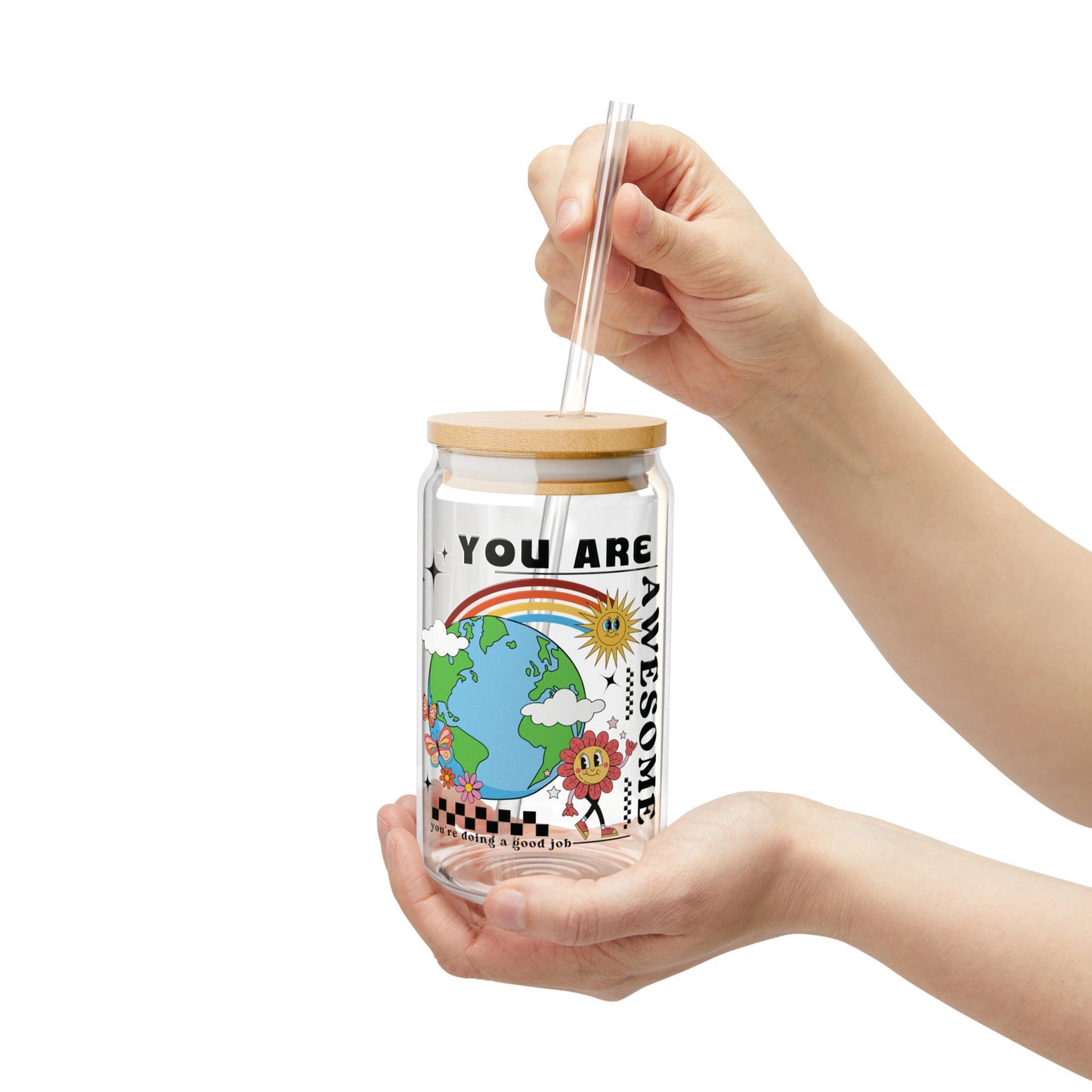 You Are Awesome | 16oz Glass Tumbler