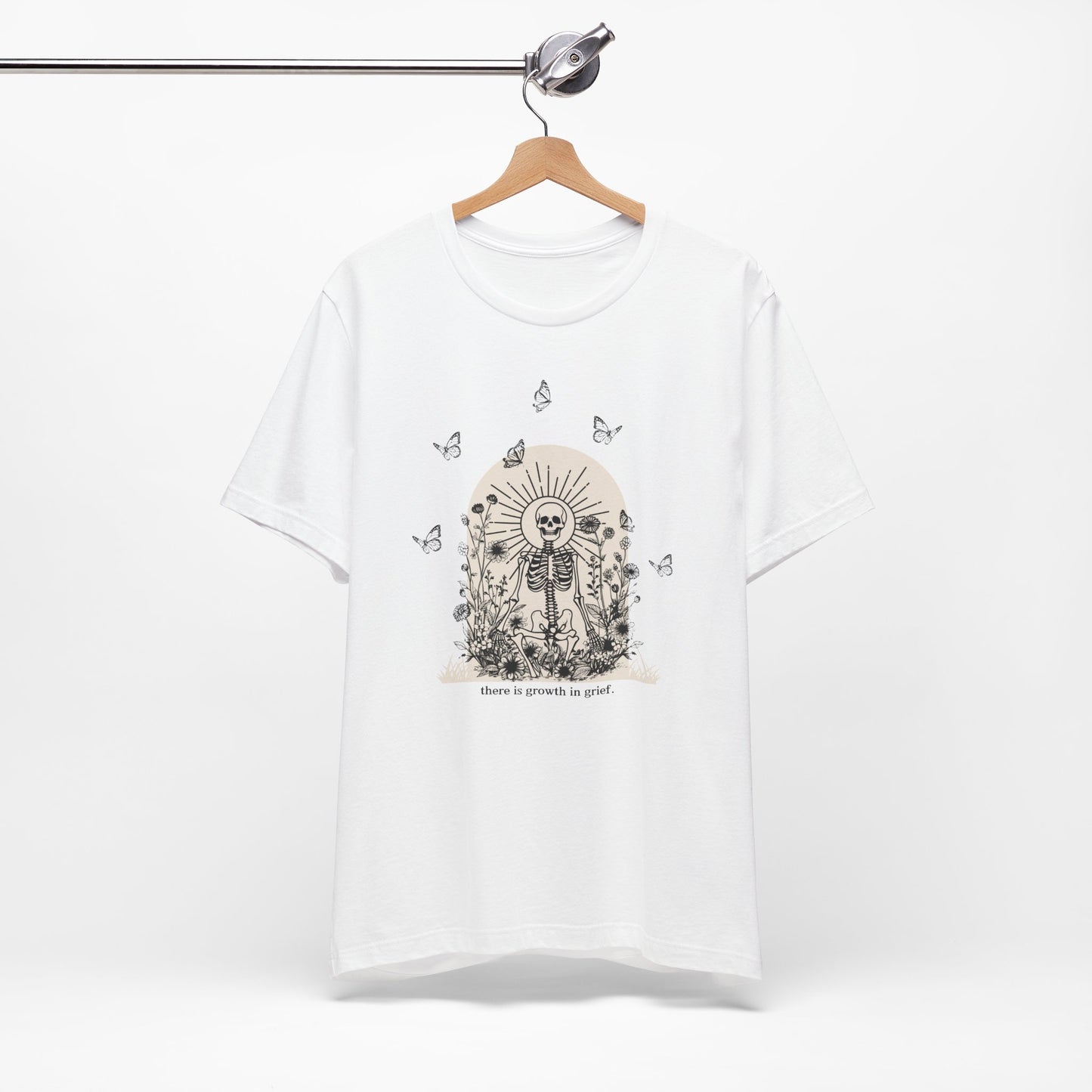 There Is Growth In Grief (Skeleton) | T Shirt