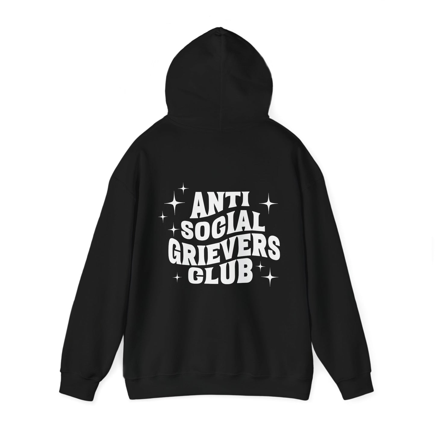 Anti Social Grievers Club | Font & Back Hoodie