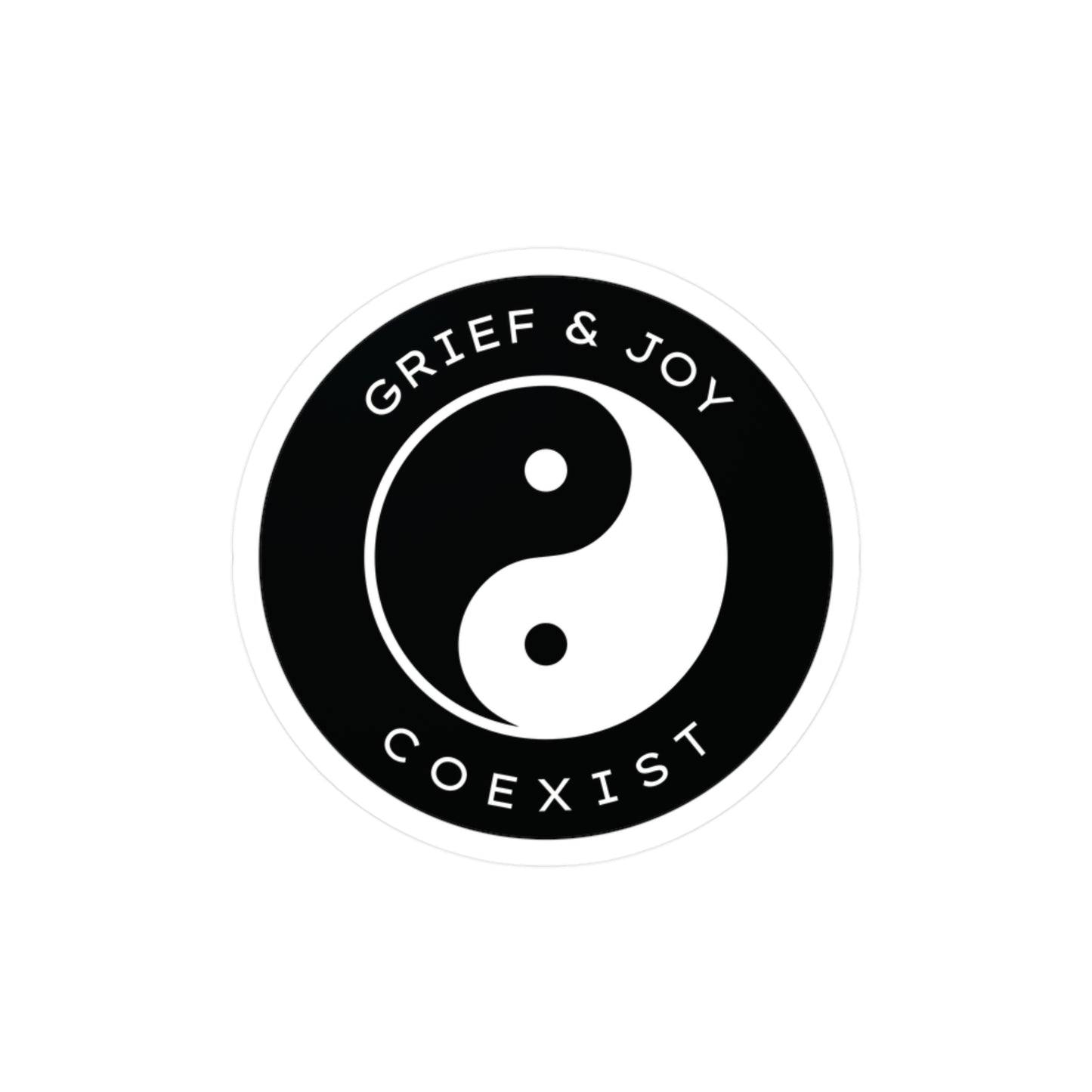 Grief & Joy Coexist | Vinyl Sticker