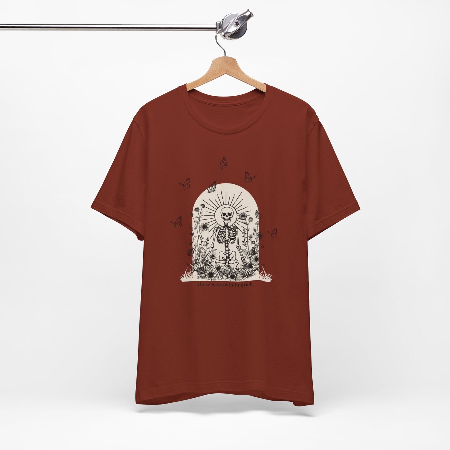 There Is Growth In Grief (Skeleton) | T Shirt