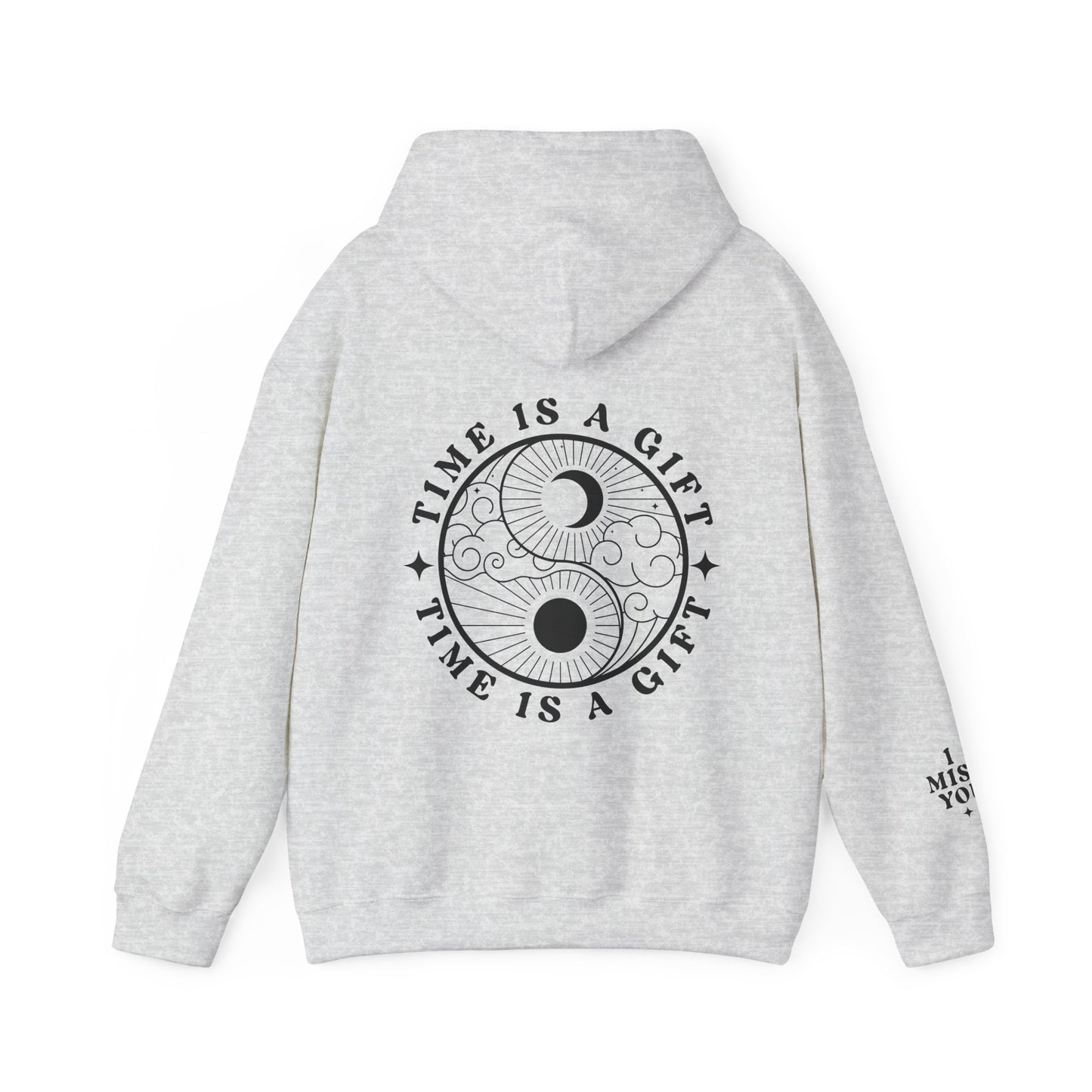 Time Is A Gift | Front & Back & Sleeve Hoodie