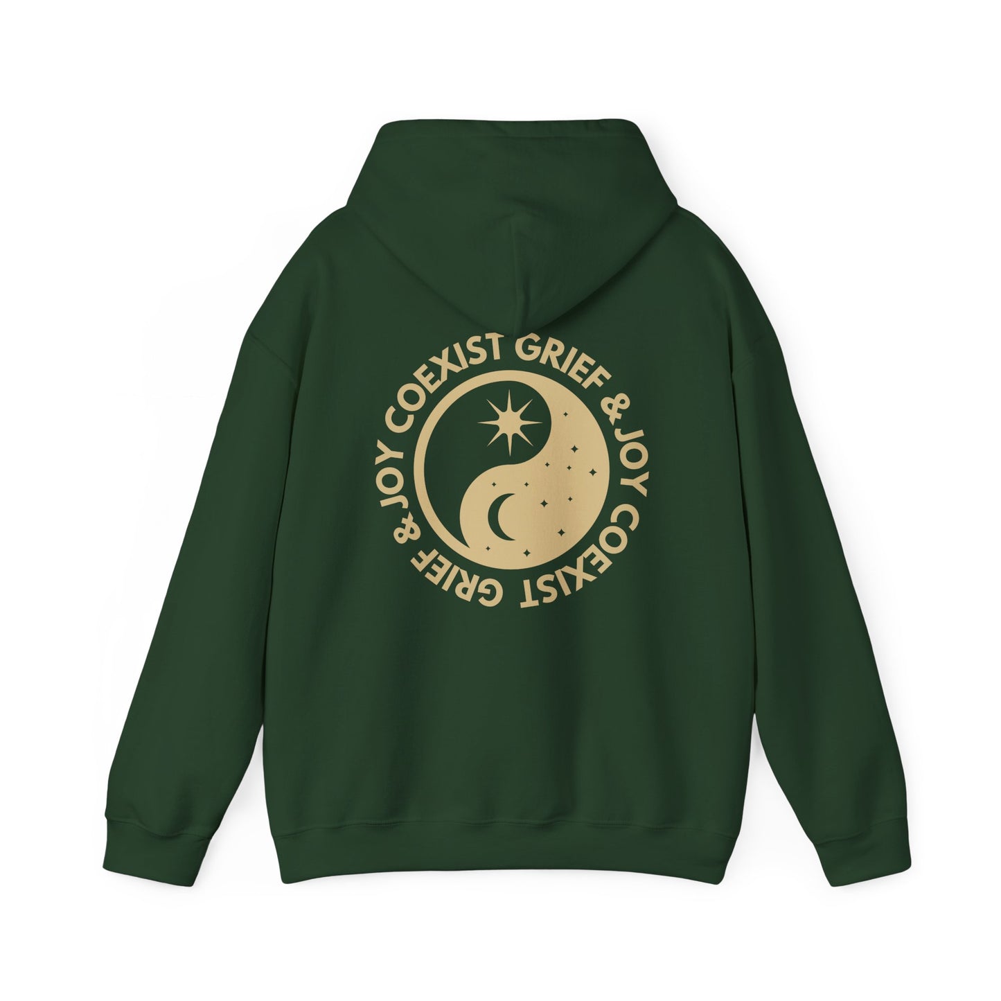 Grief & Joy Coexist | Front & Back Hoodie