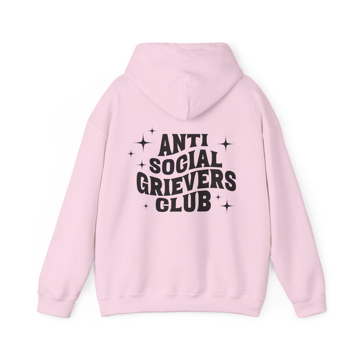 Anti Social Grievers Club | Font & Back Hoodie