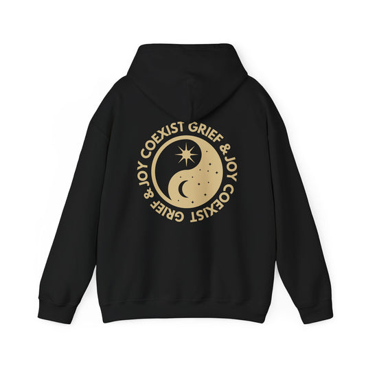 Grief & Joy Coexist | Front & Back Hoodie
