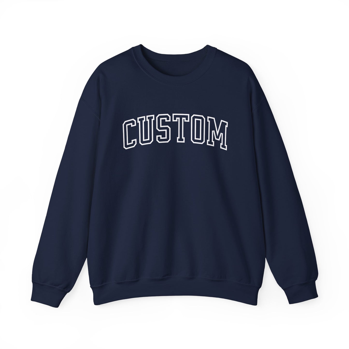Custom Text Varisty Letters | Crewneck